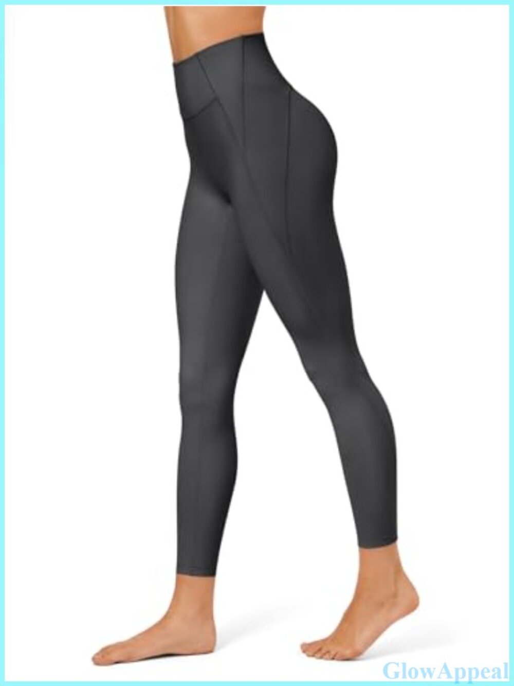 Women's High Waist Compression Leggings Pockets Tummy Control Yoga Gym Workout